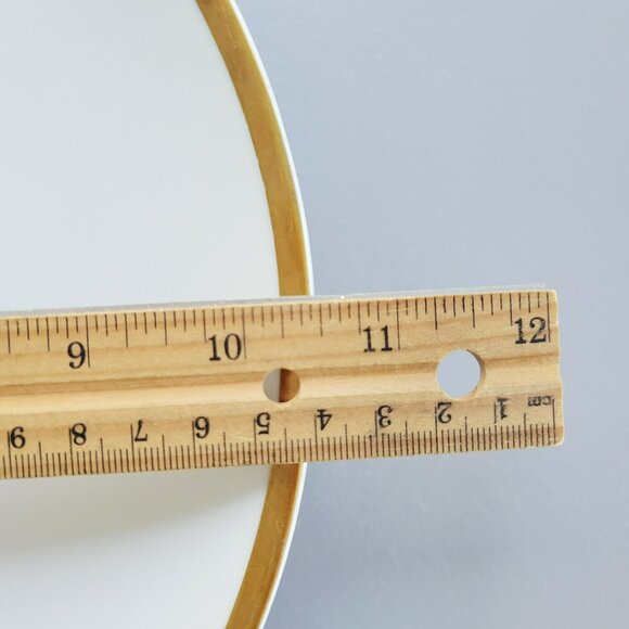 Vintage PM Jaeger & Co. Harvest Dinner Plate, Pear & Figs, Heavy Gold Trim - Picture 8 of 10